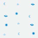 REVESTIMIENTO 20X20 DECORADO A SERIGRAFIA BASE UNIVERSO AZUL TURQUESA - MLM